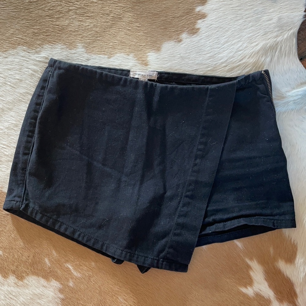 Urban Outfitters Asymmetrical Black Skort